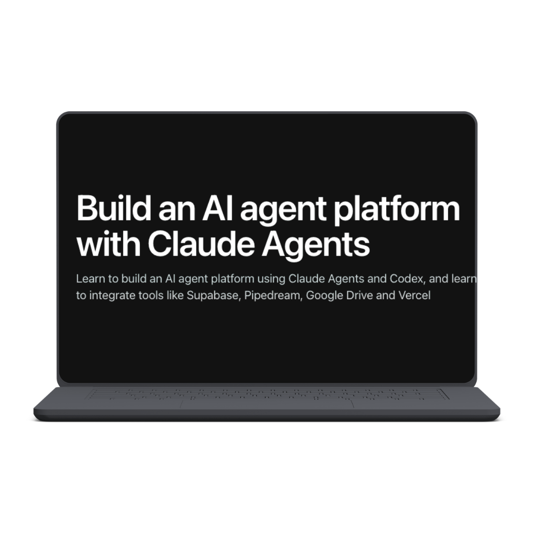 Build an AI agent platform with Claude Agents